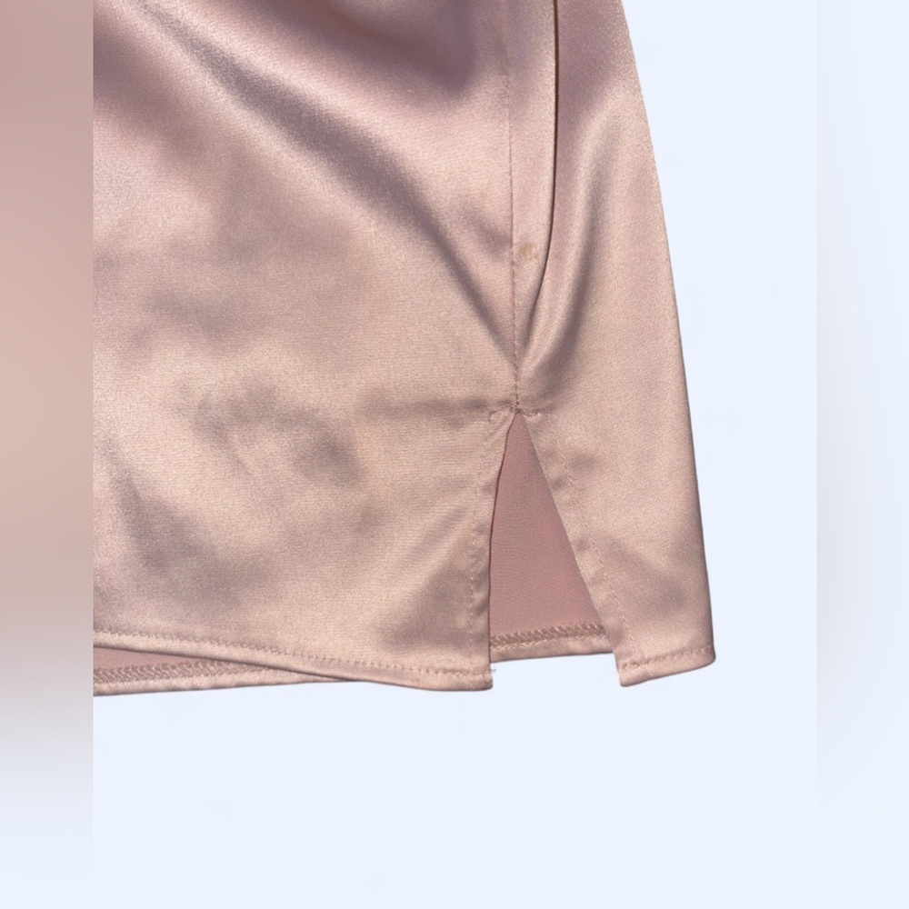 ✨ Midnight Doll Satin Mini Dress – Blush Pink, Size 5 - Picture 4 of 9